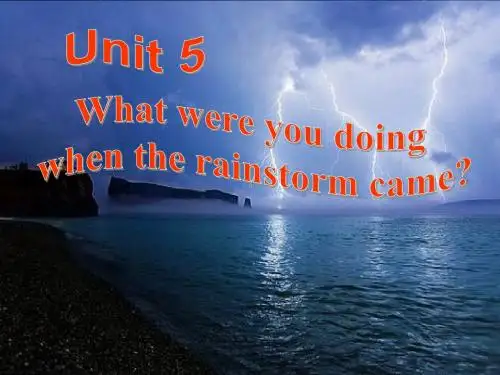 unit_5_what_were_you_doing_when_the_rainstorm_came(全部) 2