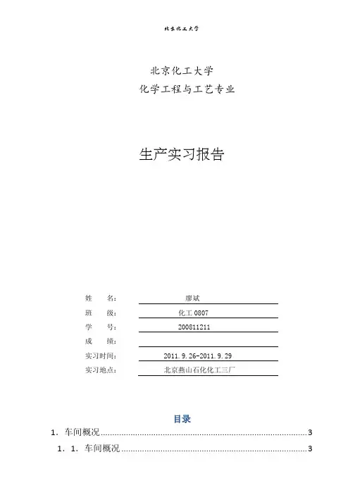生产实习报告