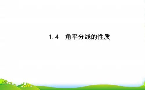八年级数学下册第1章直角三角形1.4角平分线的性质习题课件新版湘教版