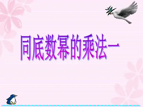 浙教版七年级下《3.1.1同底数幂的乘法》课件(共18张PPT)