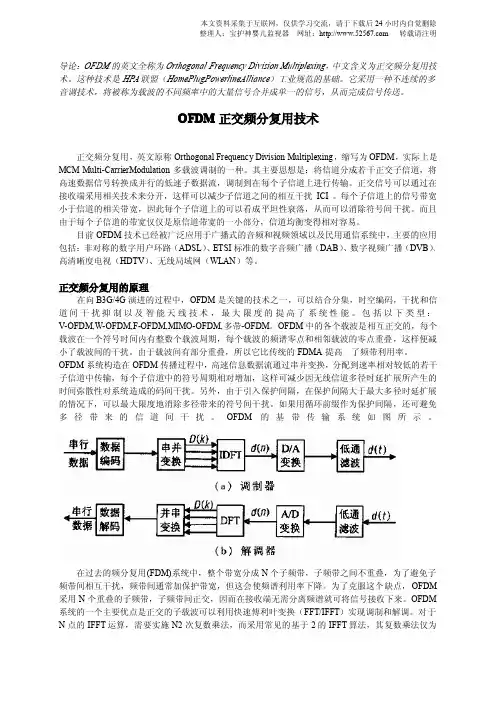 OFDM正交频分复用技术