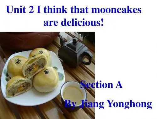 2014秋人教新目标九年级英语Unit 2 I think that mooncakes are delicious 课件