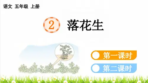 人教部编版五年级语文上册第一单元第2课《落花生》教学课件