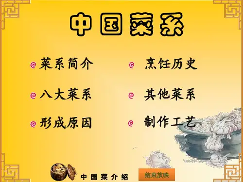 中国菜介绍ppt共25页