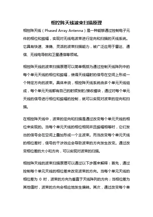 相控阵天线波束扫描原理