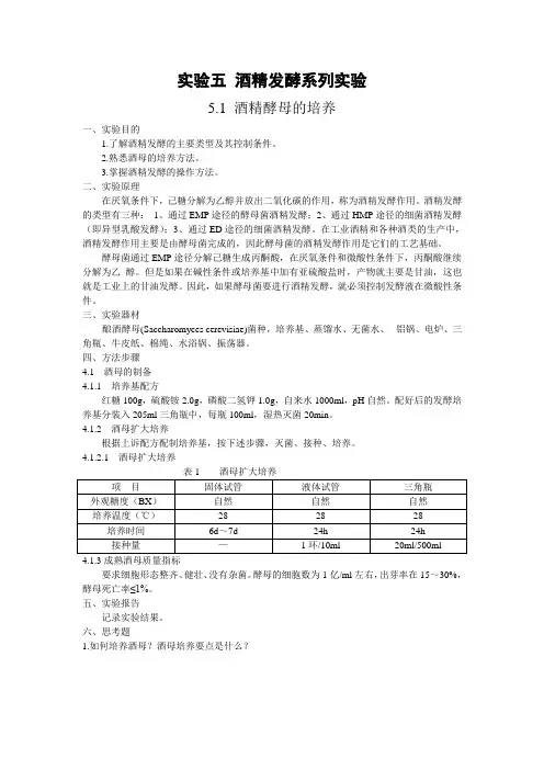 酒精发酵实验(修改后)