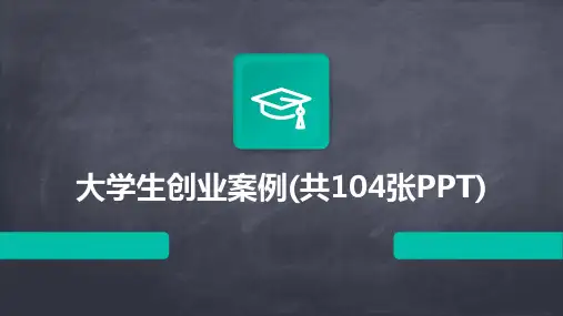 大学生创业案例(共104张PPT)