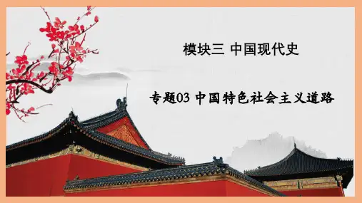 中考历史一轮复习精讲精练主题03中国特色社会主义道路(课件)