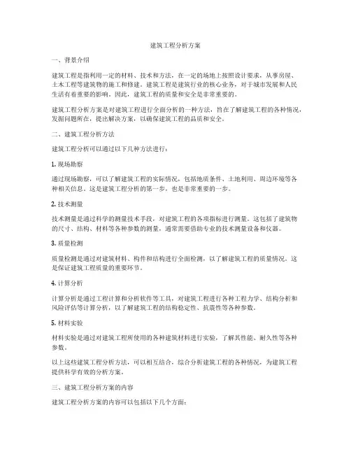 建筑工程分析方案