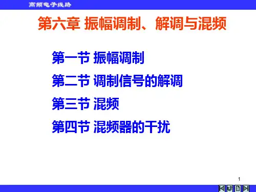 第六章振幅调制解调及混频