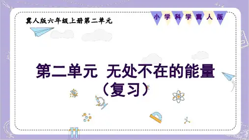 第二单元(复习课件)科学六年级上册(冀人版)