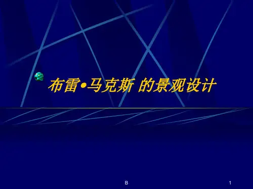 布雷马克斯的景观设计