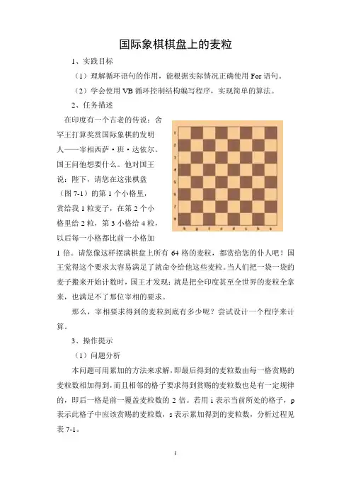 国际象棋棋盘上的麦粒