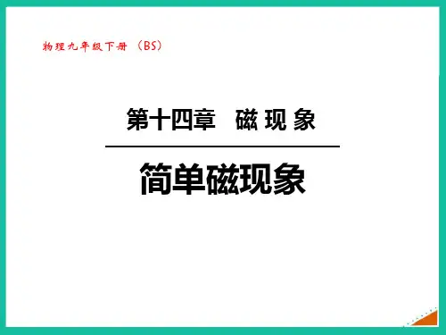 北师大九年级物理下册 (简单磁现象)磁现象课件教学