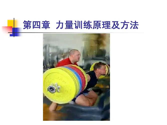 力量训练原理与方法