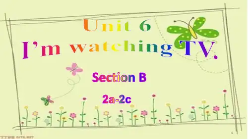 人教新目标版英语七年级下册Unit 6 Section B 2a-2c课件
