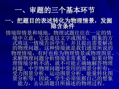 高考物理如何审题