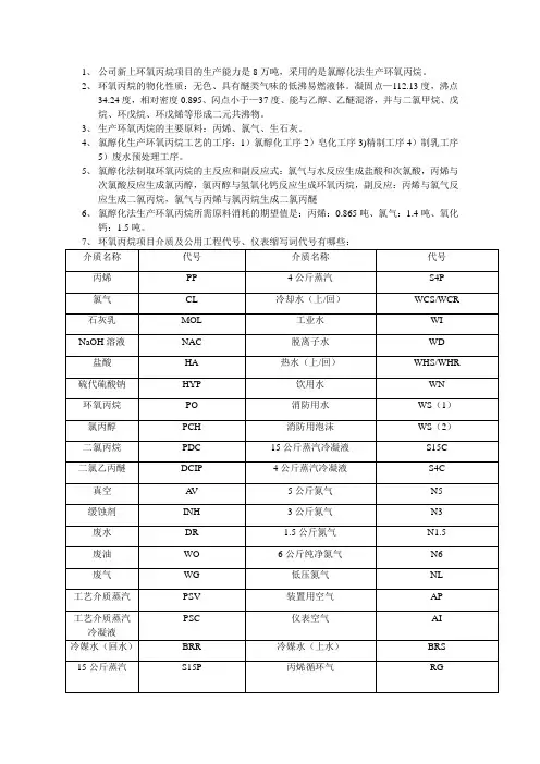 环氧丙烷知识 Microsoft Word 文档 _Fixed