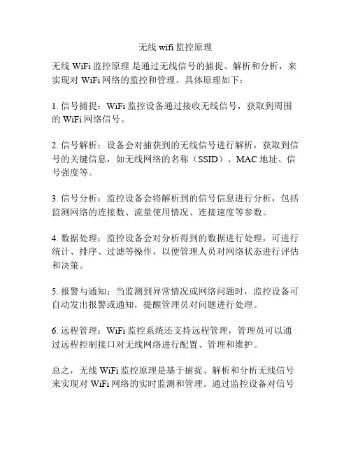 无线wifi监控原理