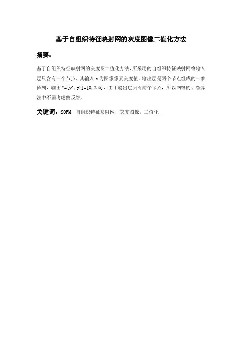自组织特征映射网的应用