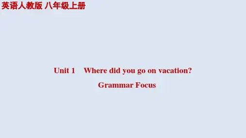 Unit1SectionAGrammarFocus课件人教版英语八年级上册