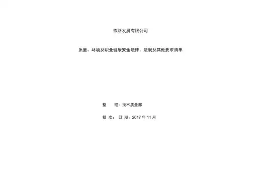 三体系法律法规清单最新