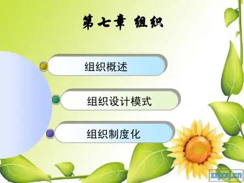 第七章 组织