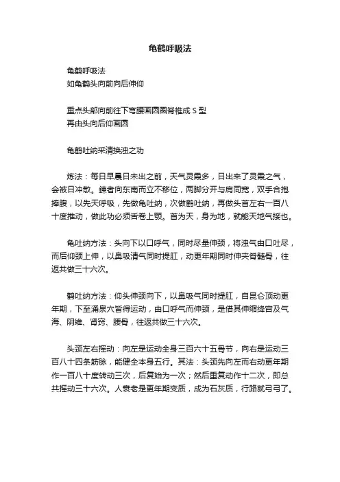 龟鹤呼吸法
