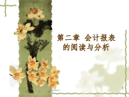 会计报表的阅读与分析PPT课件