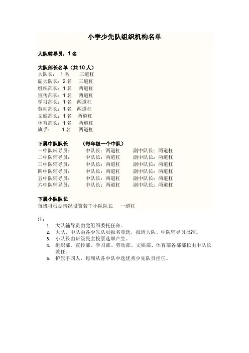 少先队组织