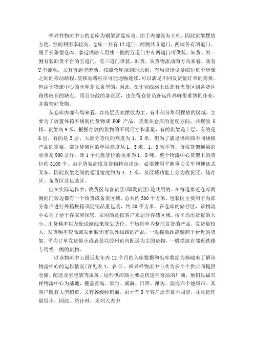 货位规划模型