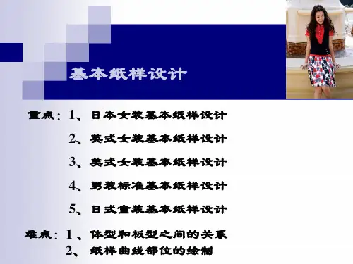 服装设计 基本纸样设计