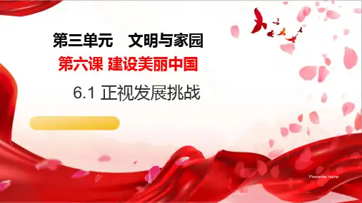 6.1 正视发展挑战(课件)- 2024-2025学年九年级道德与法治上册 (统编版)