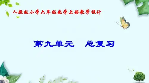 第九单元  总复习  教学课件(新人教版小学六年级数学上册)