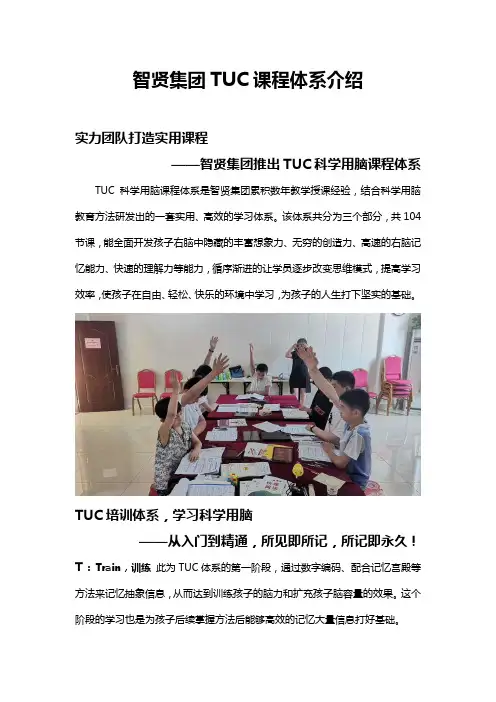 智贤集团TUC课程体系介绍