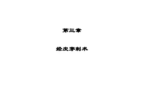经皮穿刺术