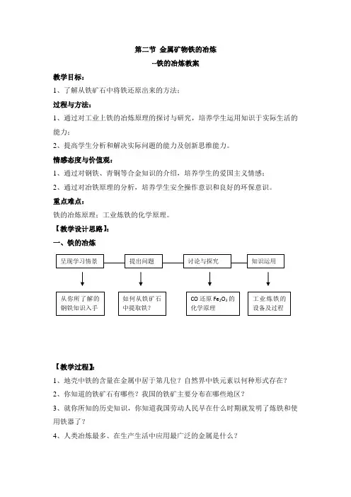 《铁的冶炼》参考教案