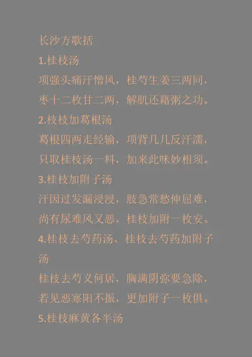 长沙方歌括2