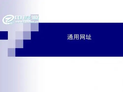 通用网址介绍