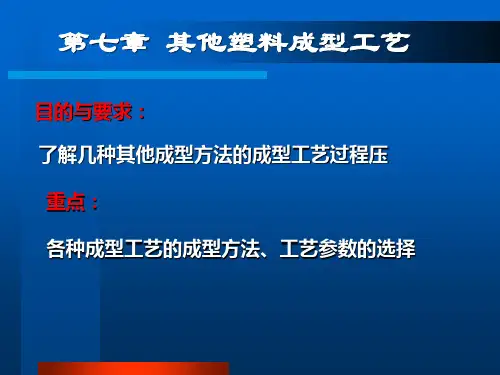 塑料成型工艺其它成型