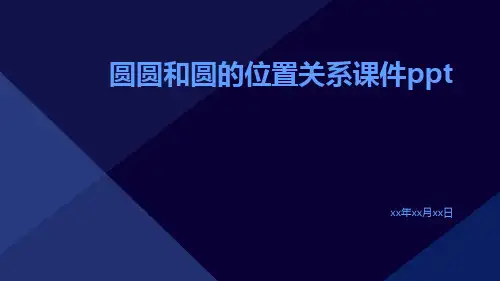 圆圆和圆的位置关系课件ppt