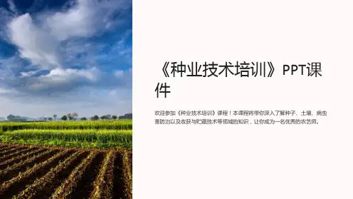 《种业技术培训》课件