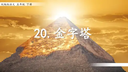 部编版五年级语文下册20金字塔课件(共20张PPT)