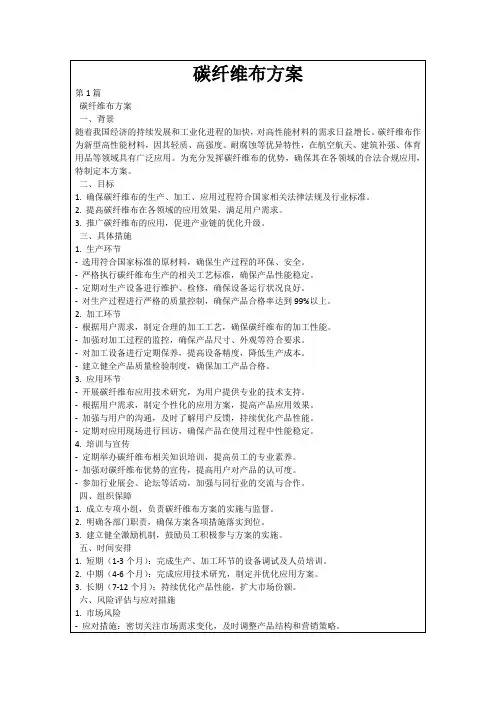 碳纤维布方案