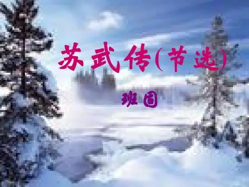 《苏武传》