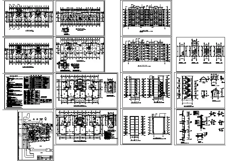 某地六层住宅楼建筑设计施工图（共15张）
