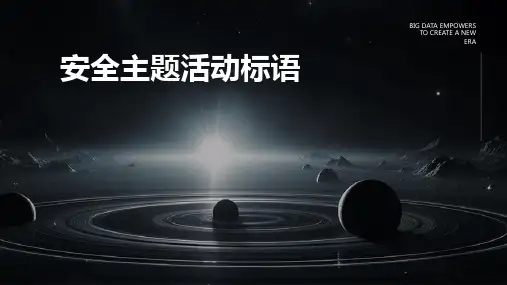 安全主题活动标语PPT