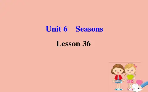 2020版七年级英语下册Unit6SeasonsLesson36SpringinChina课件(新版)冀教版