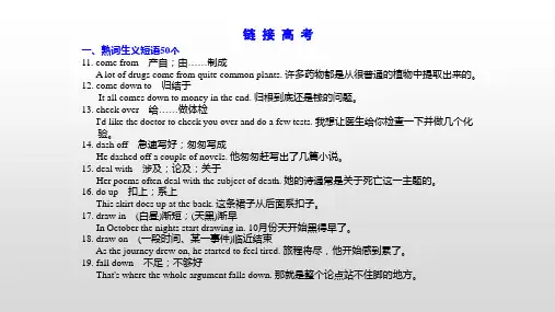 选修八 Unit2高考英语一轮复习考点突破课件(共22张PPT)