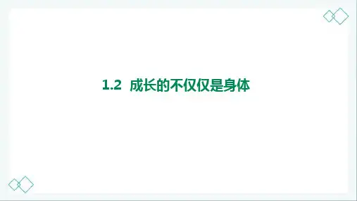 人教部编版道德与法治七年级下册 1.2 成长的不仅仅是身体 课件(共28张PPT)